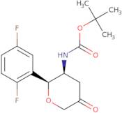 N-[(2S,3S)-2-(2,5-Difluorophenyl)tetrahydro-5-oxo-2H-pyran-3-yl]carbamic acid 1,1-dimethylethyl ester