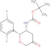 N-[(2R,3R)-2-(2,5-Difluorophenyl)tetrahydro-5-oxo-2H-pyran-3-yl]carbamic acid 1,1-dimethylethyl ester