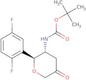 N-[(2S,3R)-2-(2,5-Difluorophenyl)tetrahydro-5-oxo-2H-pyran-3-yl]carbamic acid 1,1-dimethylethyl ester