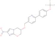 (6S)-6,7-Dihydro-2-nitro-6-[[6-[4-(trifluoromethoxy)phenyl]-3-pyridinyl]methoxy]-5H-imidazo[2,1-b][1,3]oxazine