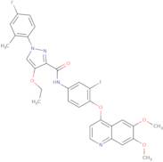 N-[4-[(6,7-Dimethoxy-4-quinolinyl)oxy]-3-fluorophenyl]-4-ethoxy-1-(4-fluoro-2-methylphenyl)-1H-pyrazole-3-carboxamide