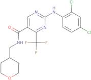 2-(2,4-Dichlorophenylamino)-4-trifluoromethylpyrimidine-5-carboxylic acid [(tetrahydropyran-4-yl)methyl]amide