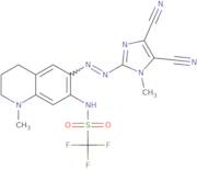 N-[6-[2-(4,5-Dicyano-1-methyl-1H-imidazol-2-yl)diazenyl]-1,2,3,4-tetrahydro-1-methyl-7-quinolinyl]-1,1,1-trifluoromethanesulfonamide