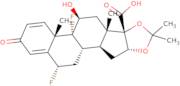 (6alpha,11beta,16alpha,17alpha)-6,9-Difluoro-11-hydroxy-16,17-[(1-methylethylidene)bis(oxy)]-3-oxoandrosta-1,4-diene-17-carboxylic A cid