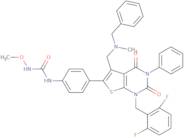 1-[4-[1-[(2,6-Difluorophenyl)Methyl]-5-[(Methyl-(Phenylmethyl)Amino)Methyl]-2,4-Dioxo-3-Phenylthieno[4,5-e]Pyrimidin-6-Yl]Phenyl]-3- Methoxyurea