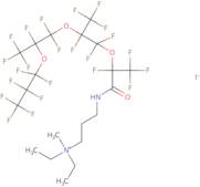 N,N-Diethyl-6,8,8,9,11,11,12,14,14,15,15,16,16,16-Tetradecafluoro-N-Methyl-5-Oxo-6,9,12-Tris(Trifluoromethyl)-7,10,13-Trioxa-4-Azahe xadecan-1-Aminium Iodide (1:1)