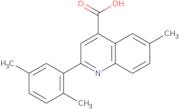 2-(2,5-Dimethylphenyl)-6-methylquinoline-4-carboxylic acid