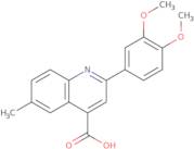 2-(3,4-Dimethoxyphenyl)-6-methylquinoline-4-carboxylic acid