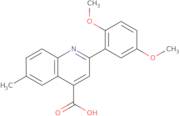 2-(2,5-Dimethoxyphenyl)-6-methylquinoline-4-carboxylic acid