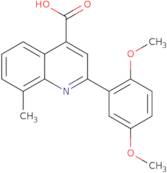 2-(2,5-Dimethoxyphenyl)-8-methylquinoline-4-carboxylic acid