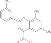 6,8-Dimethyl-2-(3-methylphenyl)quinoline-4-carboxylic acid