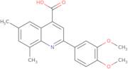 2-(3,4-Dimethoxyphenyl)-6,8-dimethylquinoline-4-carboxylic acid