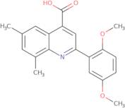 2-(2,5-Dimethoxyphenyl)-6,8-dimethylquinoline-4-carboxylic acid