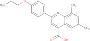 6,8-Dimethyl-2-(4-propoxyphenyl)quinoline-4-carboxylic acid