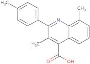 3,8-Dimethyl-2-(4-methylphenyl)quinoline-4-carboxylic acid