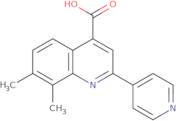 7,8-Dimethyl-2-pyridin-4-ylquinoline-4-carboxylic acid