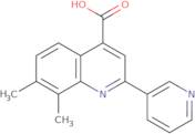 7,8-Dimethyl-2-pyridin-3-ylquinoline-4-carboxylic acid