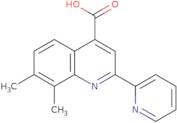 7,8-Dimethyl-2-pyridin-2-ylquinoline-4-carboxylic acid