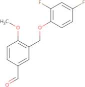 3-[(2,4-Difluorophenoxy)methyl]-4-methoxybenzaldehyde