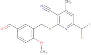 6-(Difluoromethyl)-2-[(5-formyl-2-methoxybenzyl)thio]-4-methylnicotinonitrile