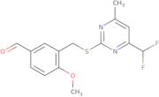 3-({[4-(Difluoromethyl)-6-methylpyrimidin-2-yl]thio}methyl)-4-methoxybenzaldehyde