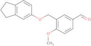 3-[(2,3-Dihydro-1H-inden-5-yloxy)methyl]-4-methoxybenzaldehyde