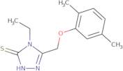 5-[(2,5-Dimethylphenoxy)methyl]-4-ethyl-4H-1,2,4-triazole-3-thiol