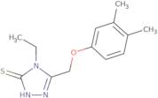 5-[(3,4-Dimethylphenoxy)methyl]-4-ethyl-4H-1,2,4-triazole-3-thiol