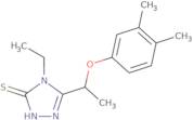 5-[1-(3,4-Dimethylphenoxy)ethyl]-4-ethyl-4H-1,2,4-triazole-3-thiol