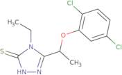 5-[1-(2,5-Dichlorophenoxy)ethyl]-4-ethyl-4H-1,2,4-triazole-3-thiol