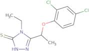 5-[1-(2,4-Dichlorophenoxy)ethyl]-4-ethyl-4H-1,2,4-triazole-3-thiol