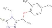 5-[1-(2,4-Dimethylphenoxy)ethyl]-4-ethyl-4H-1,2,4-triazole-3-thiol