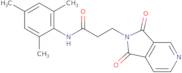 3-(1,3-Dioxo-1,3-dihydro-2H-pyrrolo[3,4-c]pyridin-2-yl)-N-mesitylpropanamide