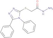 2-[(4,5-Diphenyl-4H-1,2,4-triazol-3-yl)thio]acetohydrazide