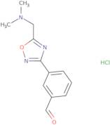 3-{5-[(Dimethylamino)methyl]-1,2,4-oxadiazol-3-yl}benzaldehyde hydrochloride