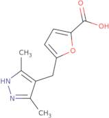 5-[(3,5-Dimethyl-1H-pyrazol-4-yl)methyl]-2-furoic acid