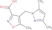 4-[(3,5-Dimethyl-1H-pyrazol-1-yl)methyl]-5-methylisoxazole-3-carboxylic acid