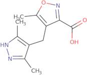 4-[(3,5-Dimethyl-1H-pyrazol-4-yl)methyl]-5-methylisoxazole-3-carboxylic acid