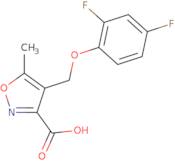 4-[(2,4-Difluorophenoxy)methyl]-5-methylisoxazole-3-carboxylic acid