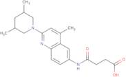 4-{[2-(3,5-Dimethylpiperidin-1-yl)-4-methylquinolin-6-yl]amino}-4-oxobutanoic acid