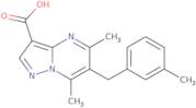 5,7-Dimethyl-6-(3-methylbenzyl)pyrazolo[1,5-a]pyrimidine-3-carboxylic acid