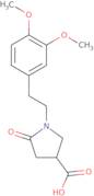 1-[2-(3,4-Dimethoxyphenyl)ethyl]-5-oxopyrrolidine-3-carboxylic acid