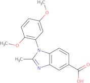 1-(2,5-Dimethoxyphenyl)-2-methyl-1H-benzimidazole-5-carboxylic acid
