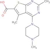 2,5-Dimethyl-4-(4-methylpiperazin-1-yl)thieno[2,3-d]pyrimidine-6-carboxylic acid