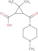 2,2-Dimethyl-3-[(4-methylpiperazin-1-yl)carbonyl]cyclopropanecarboxylic acid