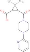 2,2-Dimethyl-3-[(4-pyridin-2-ylpiperazin-1-yl)carbonyl]cyclopropanecarboxylic acid