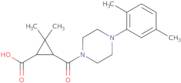 3-{[4-(2,5-Dimethylphenyl)piperazin-1-yl]carbonyl}-2,2-dimethylcyclopropanecarboxylic acid