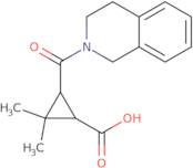 3-(3,4-Dihydroisoquinolin-2(1H)-ylcarbonyl)-2,2-dimethylcyclopropanecarboxylic acid