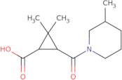 2,2-Dimethyl-3-[(3-methylpiperidin-1-yl)carbonyl]cyclopropanecarboxylic acid