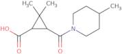 2,2-Dimethyl-3-[(4-methylpiperidin-1-yl)carbonyl]cyclopropanecarboxylic acid